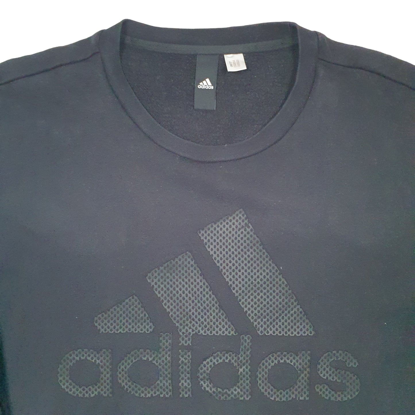 Mens Black Adidas  Crewneck Jumper