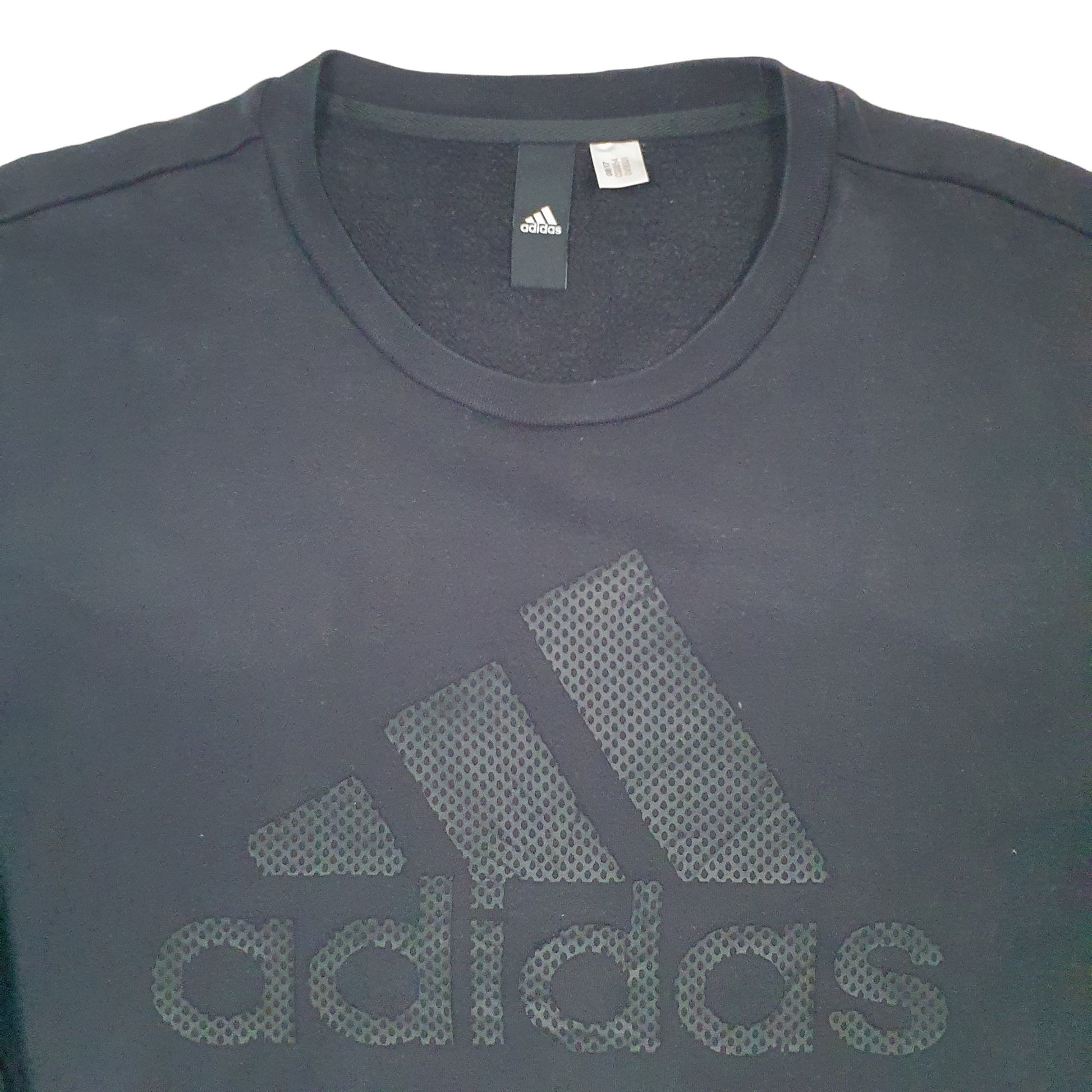 Mens Black Adidas  Crewneck Jumper
