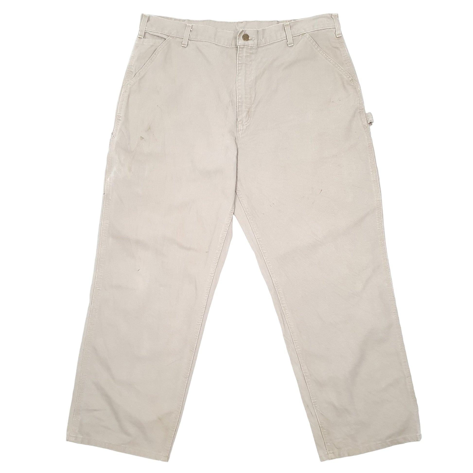 Mens Beige Carhartt  Carpenter Trousers
