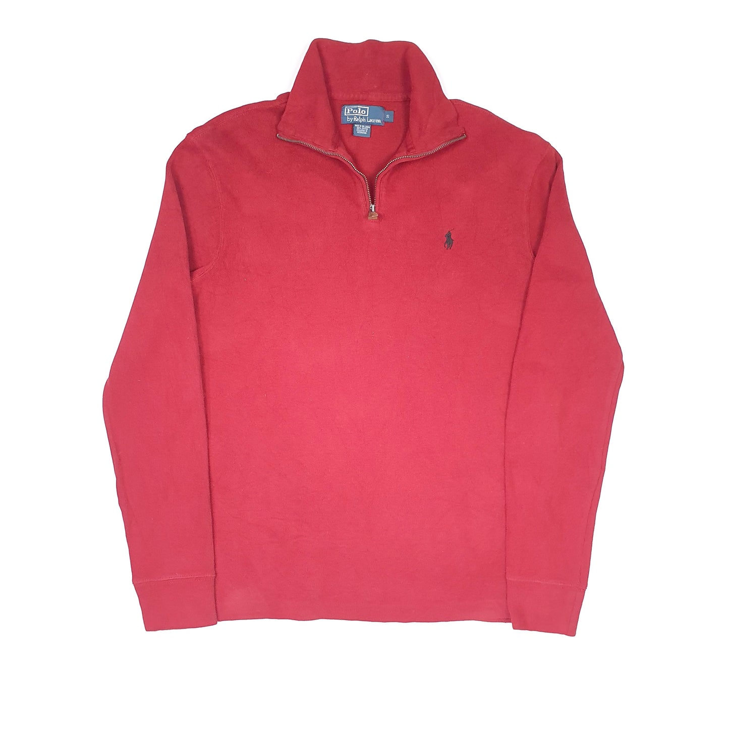 Red Polo Ralph Lauren Quarter Zip Jumper