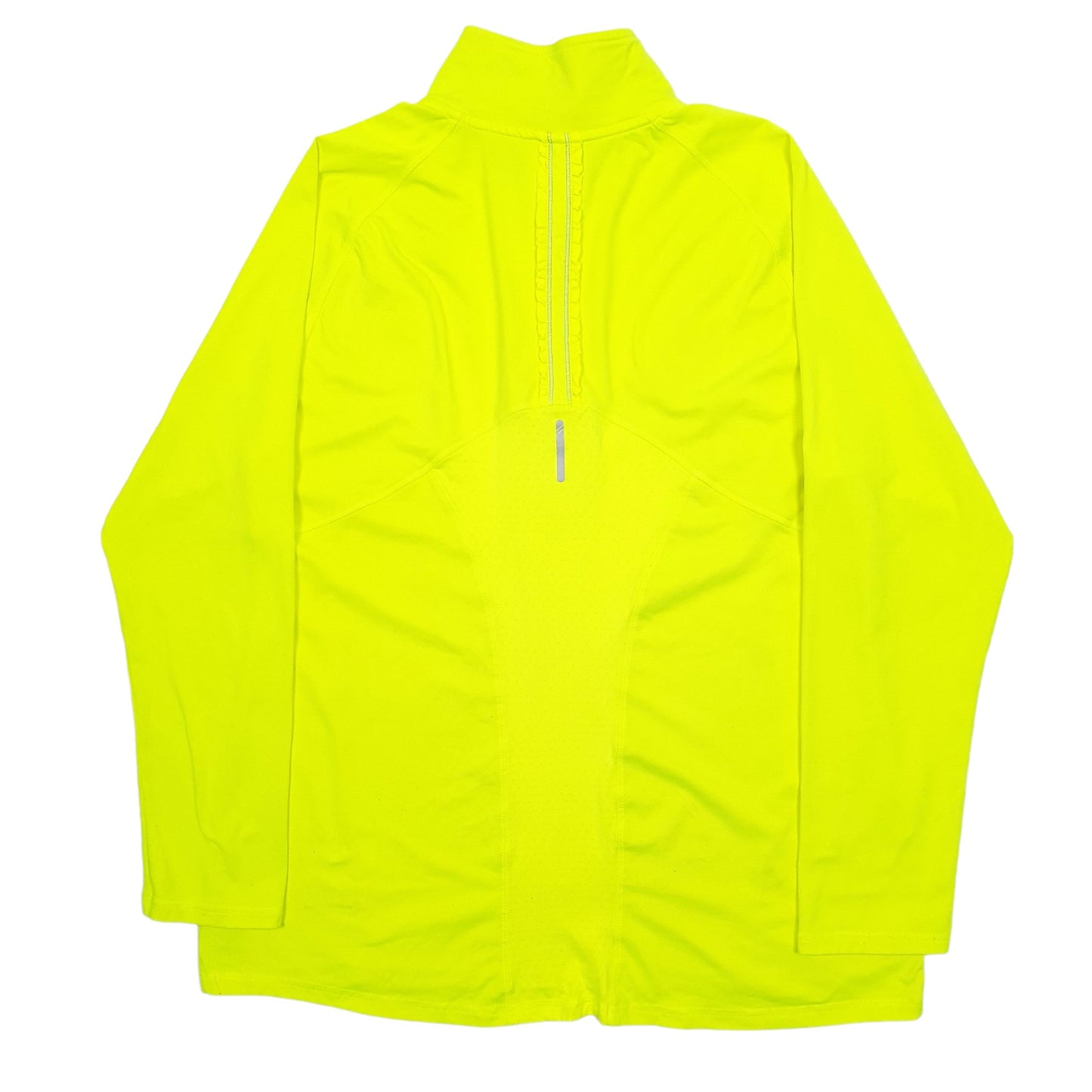 Womens Yellow Champion  Quarter Zip Jumper