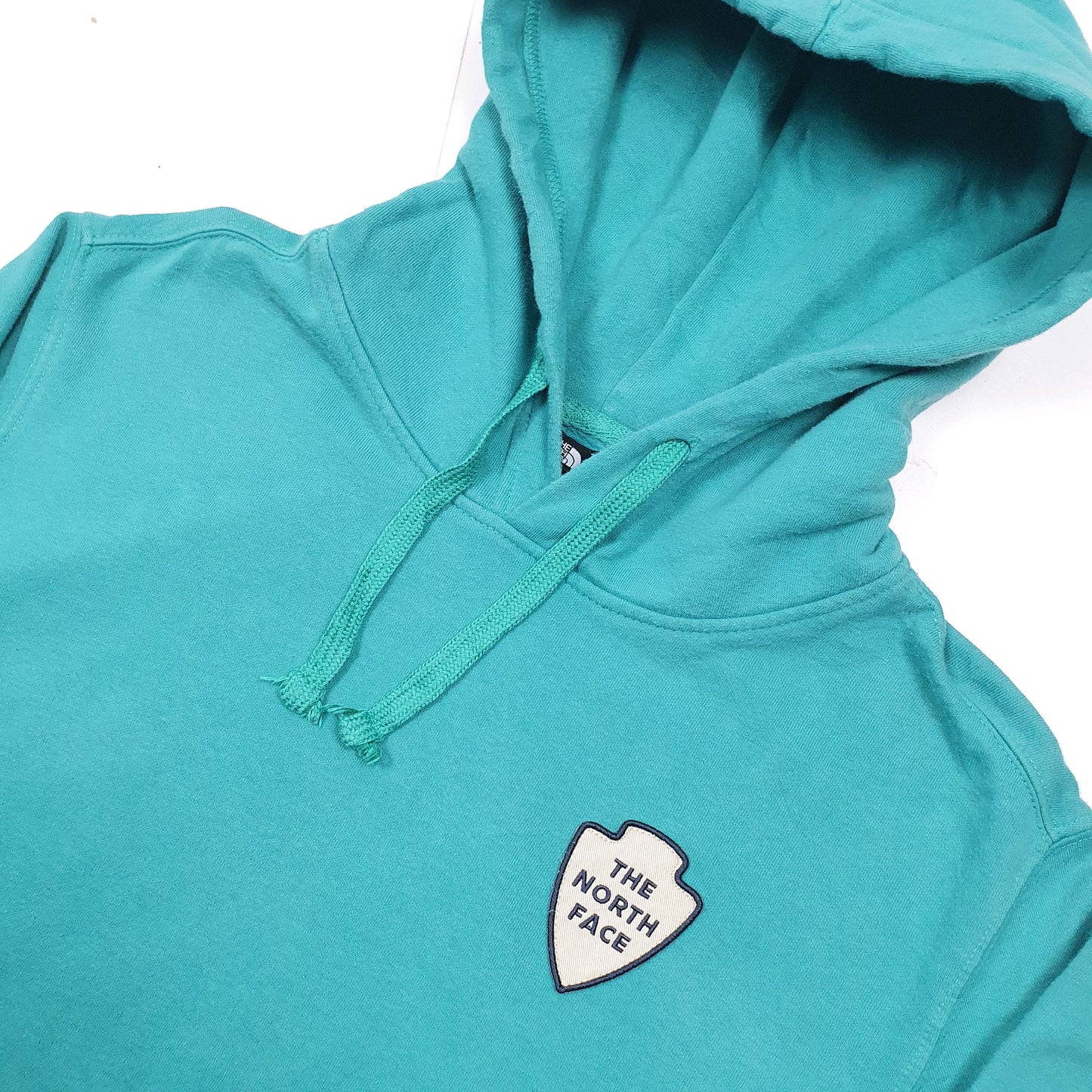 The North Face Spellout Hoodie L Blue