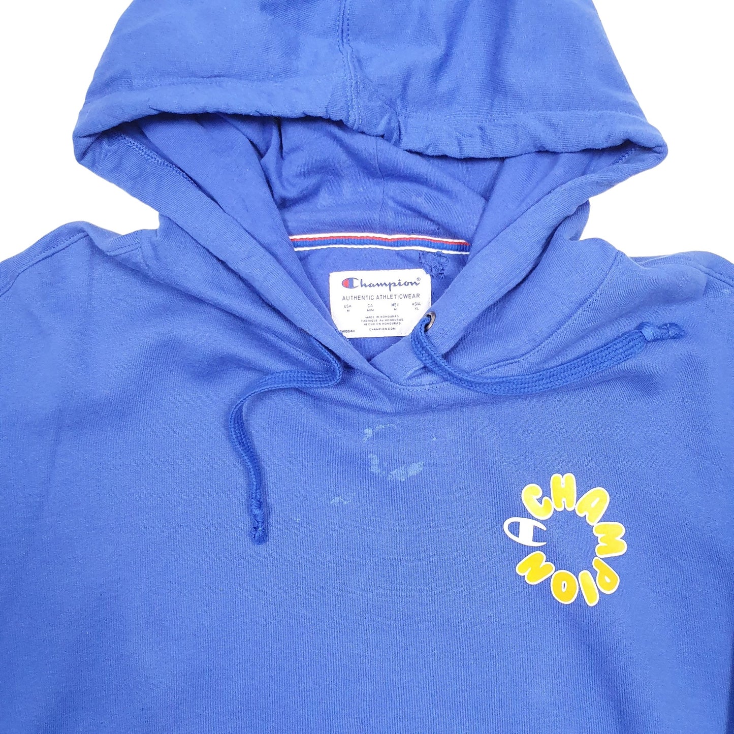 Mens Blue Champion  Hoodie Jumper