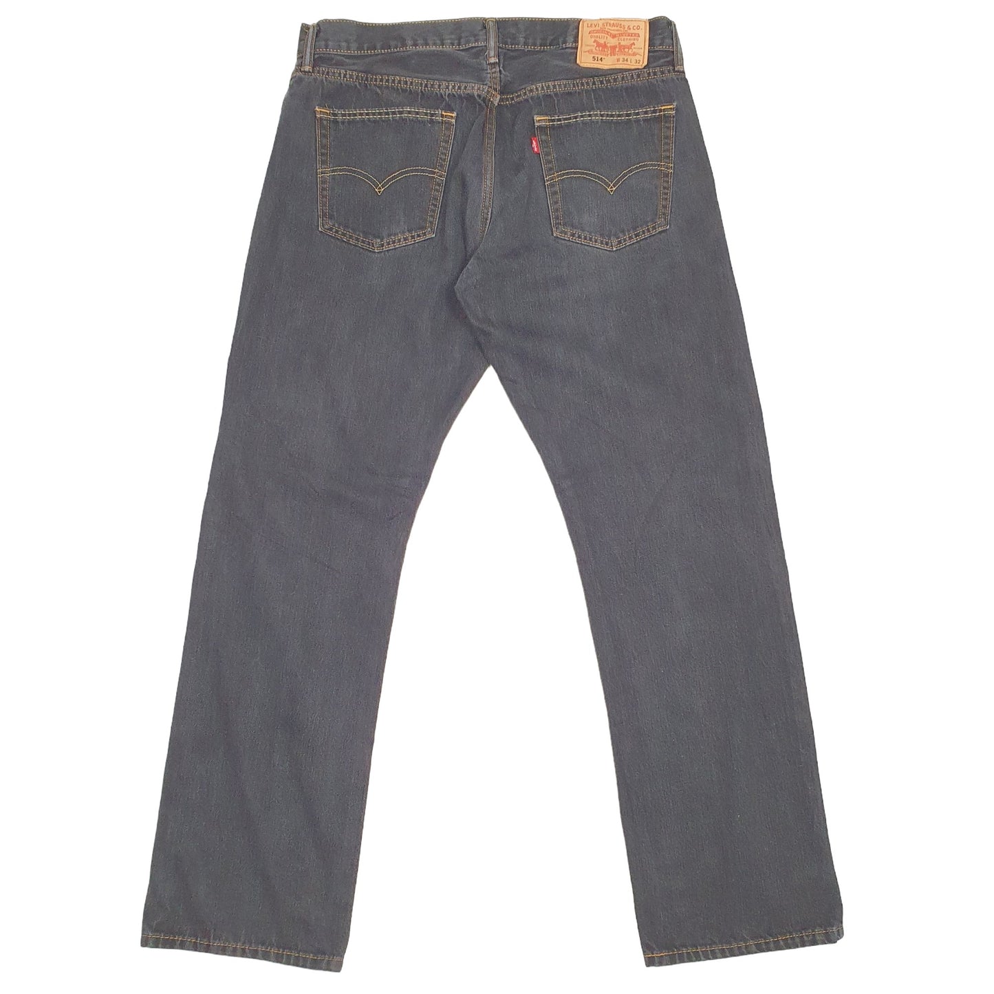 Levis 514 Straight Fit Jeans W34 L31 Black