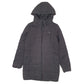 Womens Black Puma Longline Puffer Jacket Coat