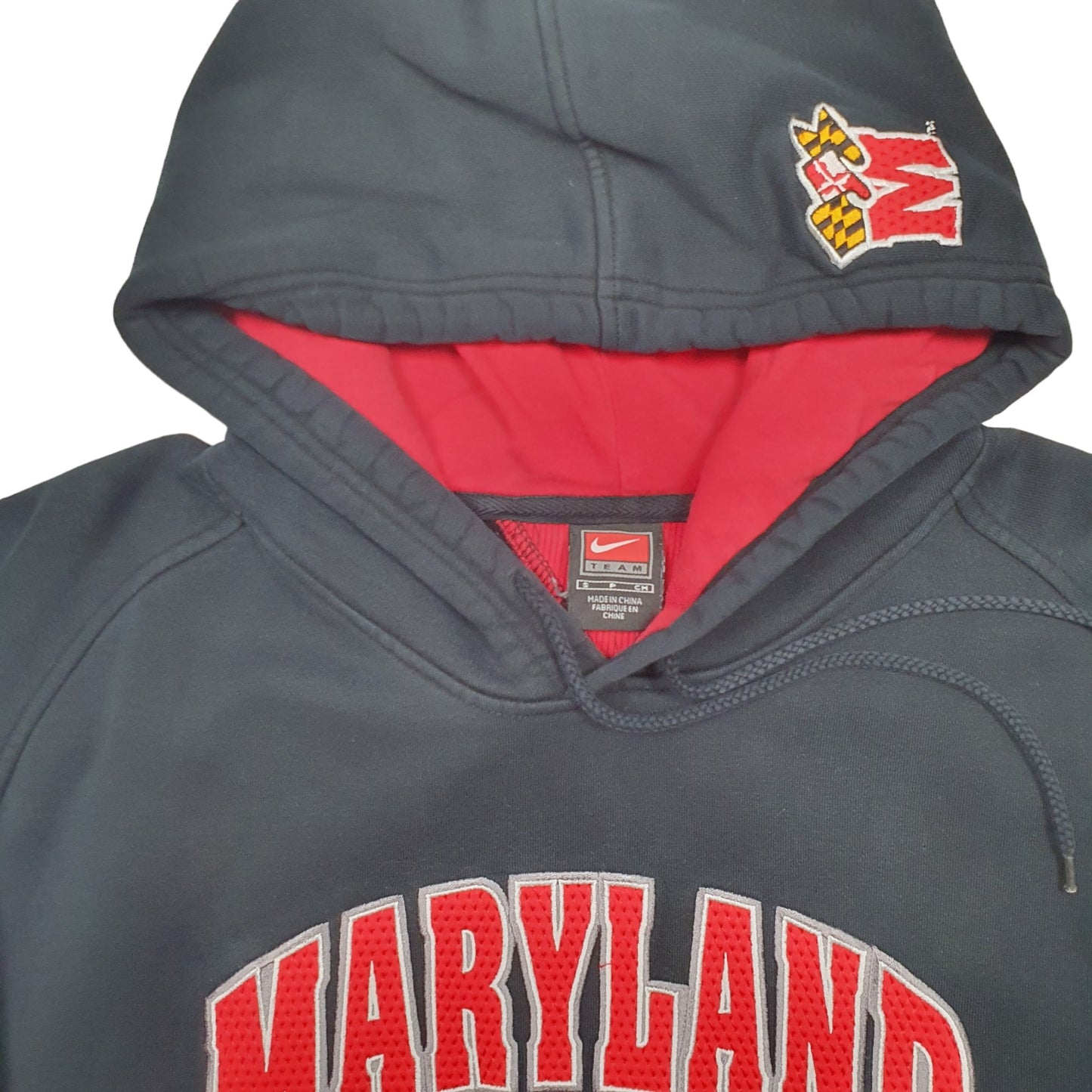 Mens Black Nike Maryland USA College Hoodie Jumper
