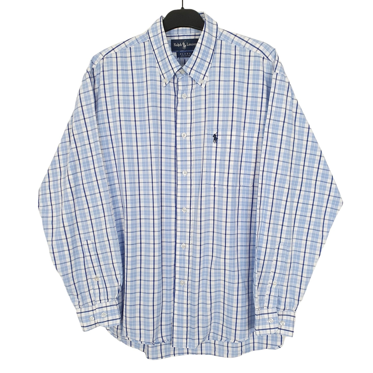 Ralph Lauren Long Sleeve Blake Fit Check Shirt Blue
