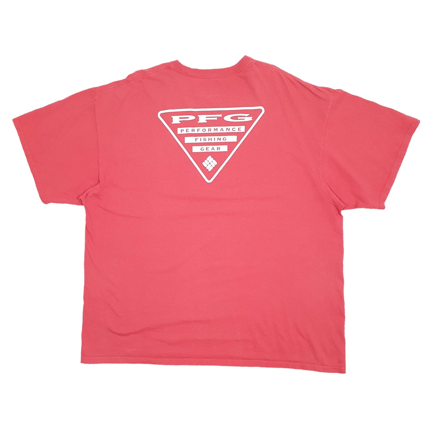 Mens Red Columbia Sportswear PFG Performance Fishing Gear Short Sleeve T Shirt