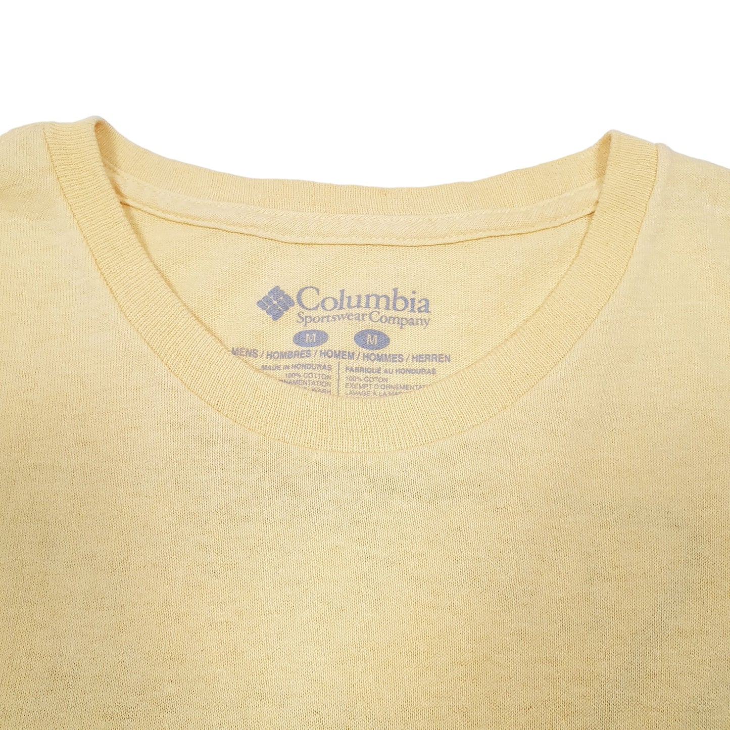 Mens Yellow Columbia Sportswear Performance Fishing Gear PFG Short Sleeve T Shirt