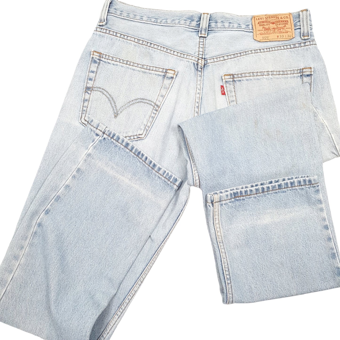 Mens Blue Levis  505 JeansW33 L30