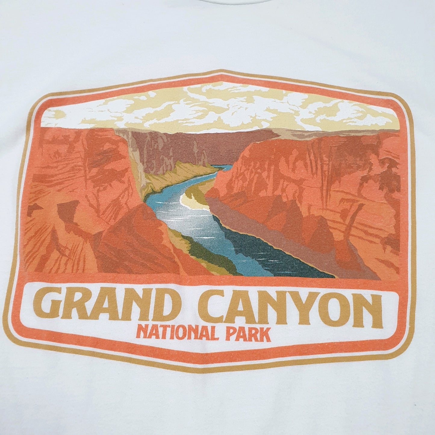 Mens White Columbia Sportswear Grand Canyon National Park Short Sleeve T Shirt