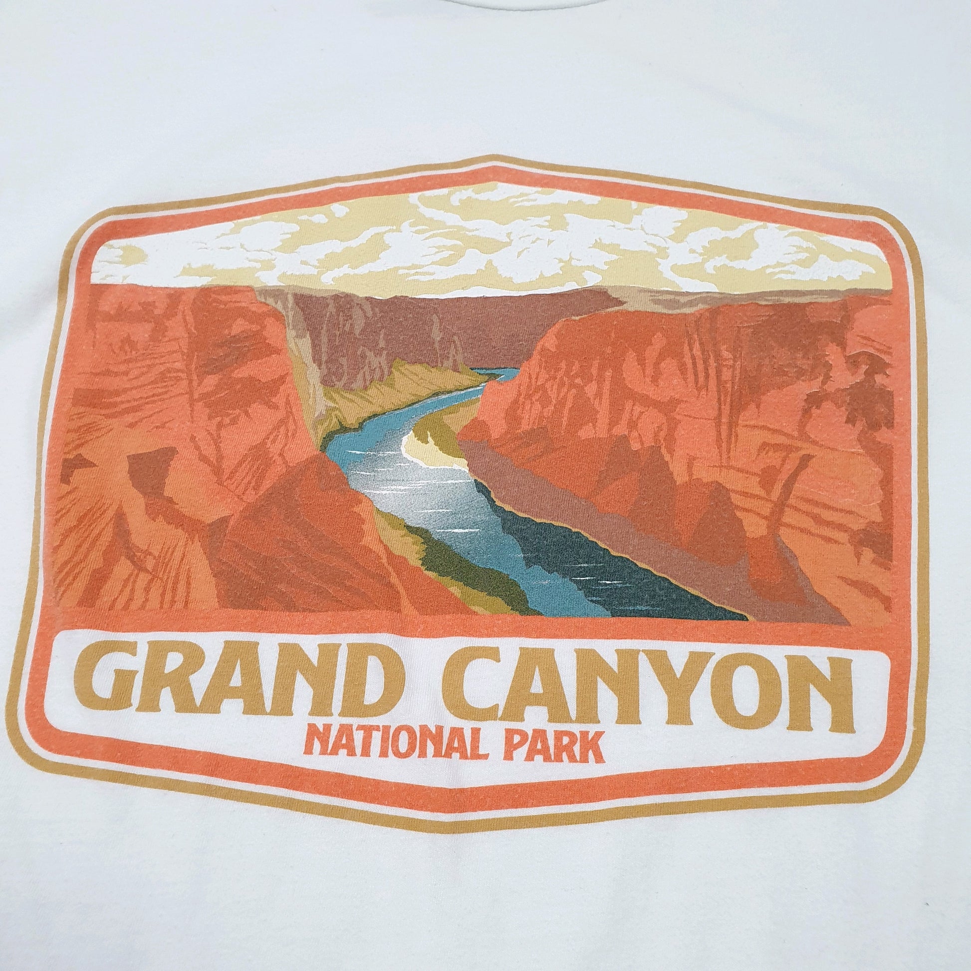 Mens White Columbia Sportswear Grand Canyon National Park Short Sleeve T Shirt