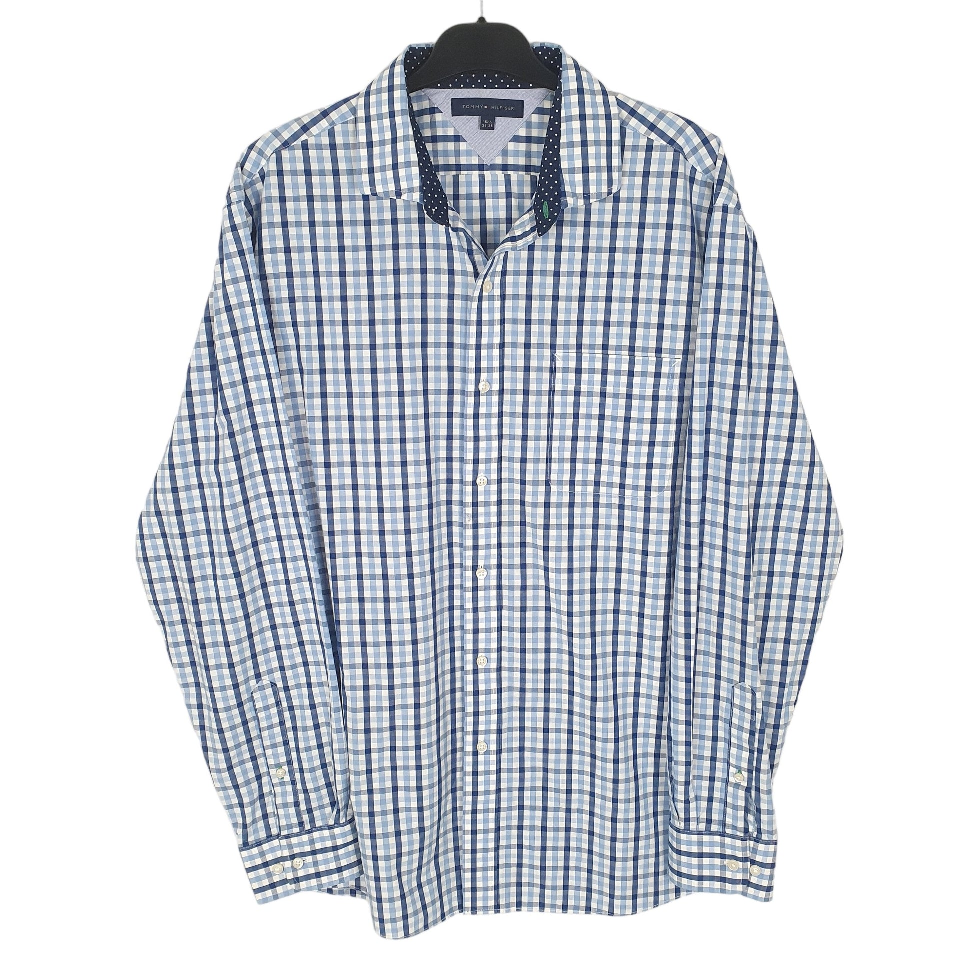 Tommy Hilfiger Long Sleeve Slim Fit Check Shirt White