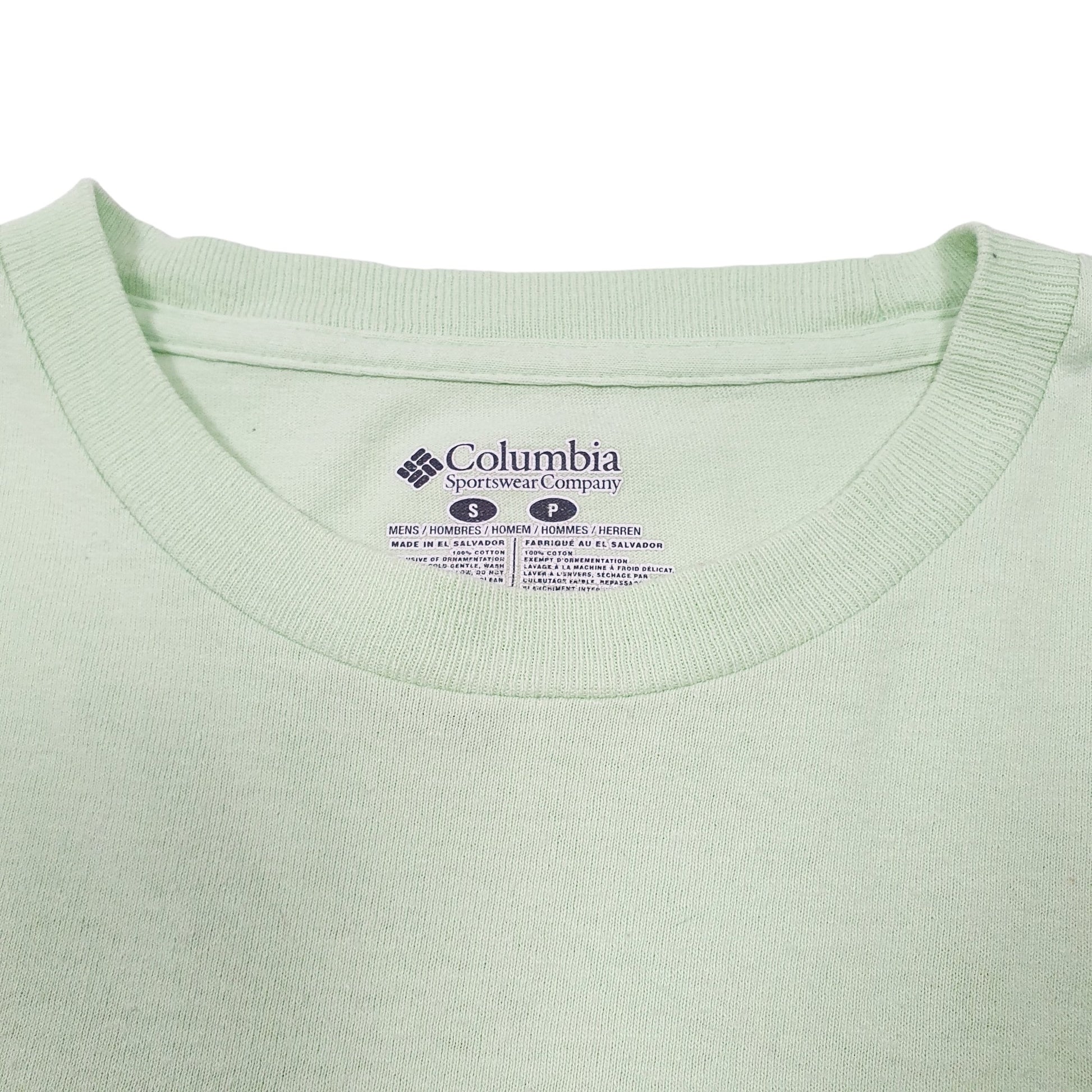 Mens Green Columbia Sportswear Performance Fishing Gear PFG Short Sleeve T Shirt