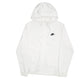 Mens White Nike Hoodie Full Zip Jumper