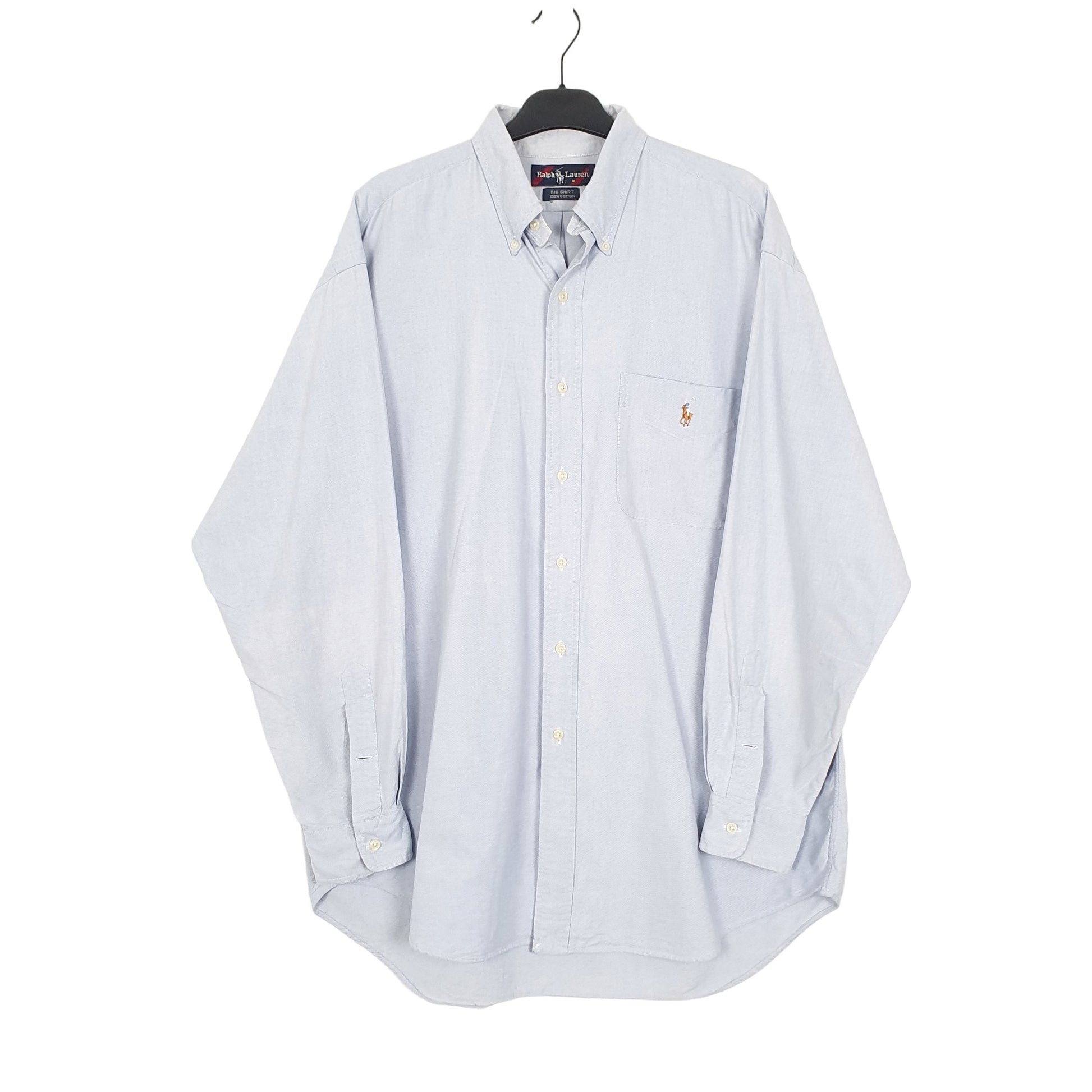 Ralph Lauren Long Sleeve Big Shirt Fit Shirt Blue