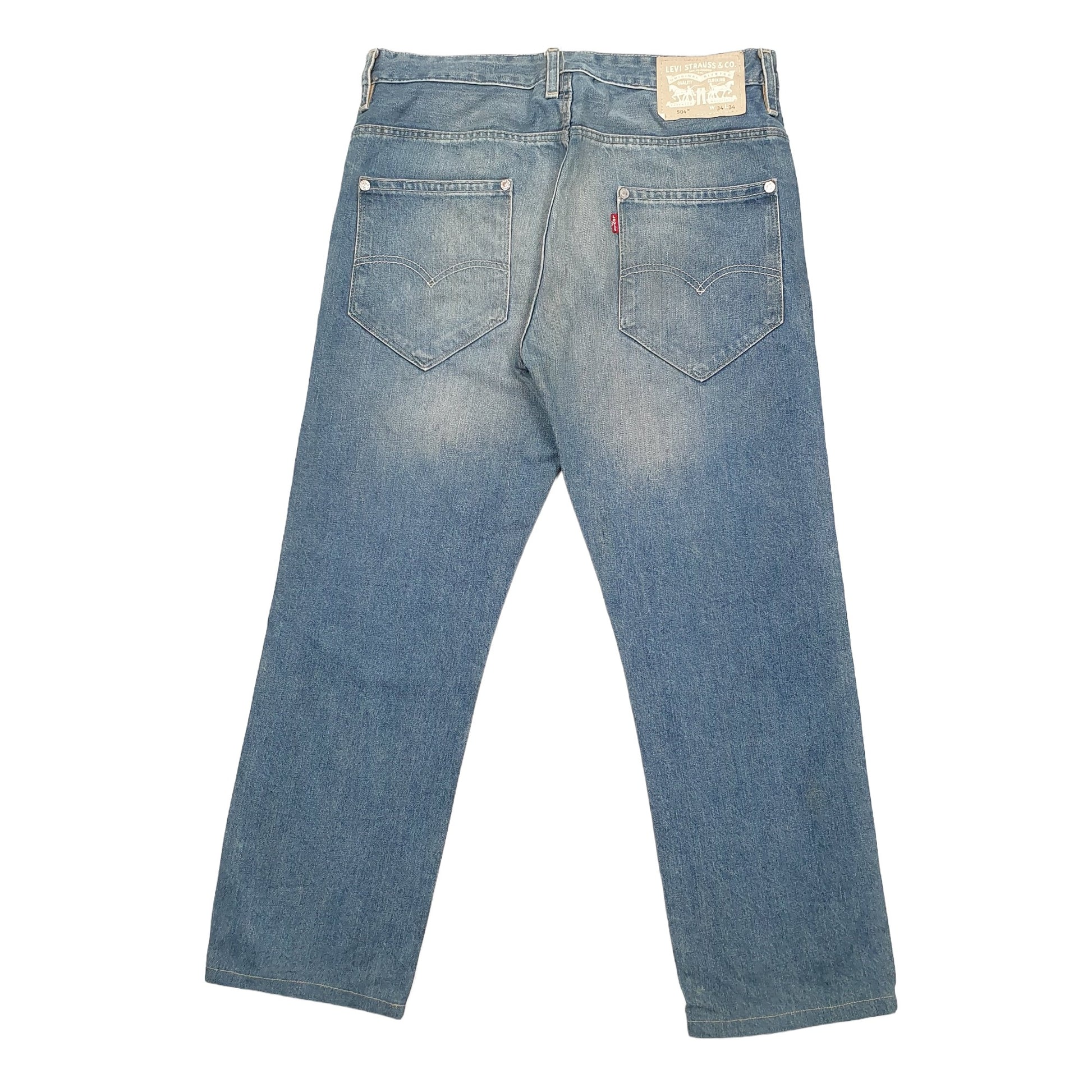 Mens Blue Levis  504 JeansW34 L28
