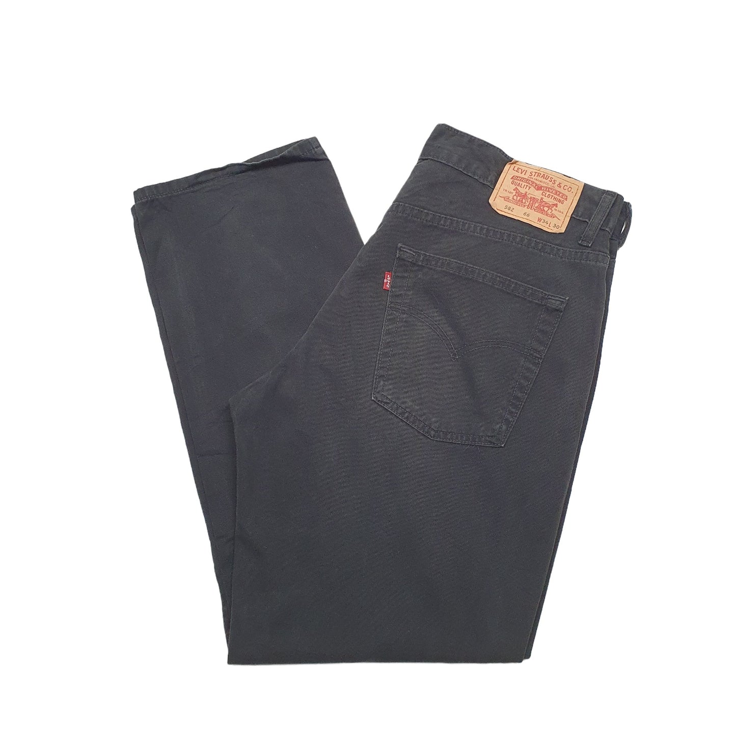 Mens Black Levis  582 JeansW34 L30