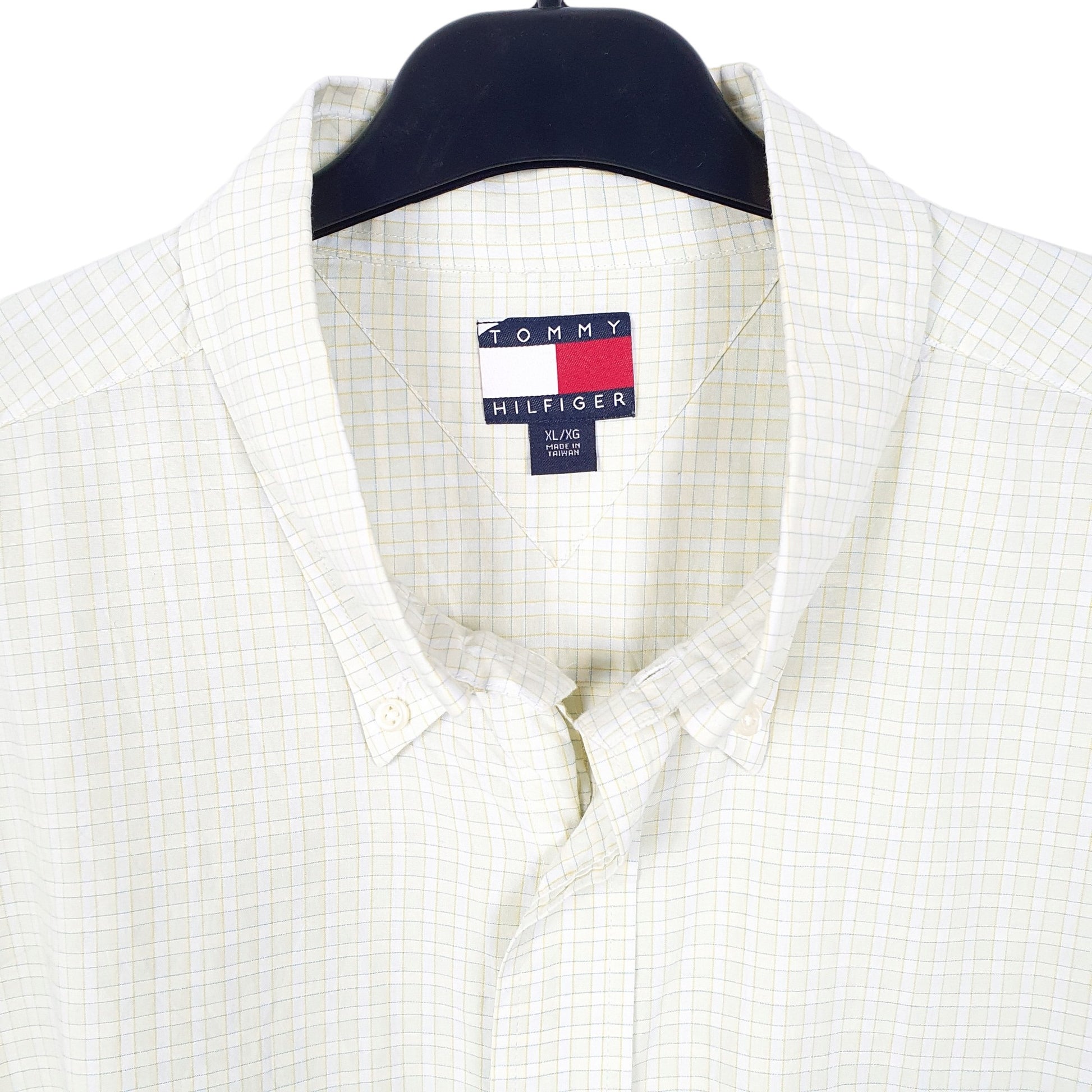 Tommy Hilfiger Long Sleeve Regular Fit Check Shirt Yellow