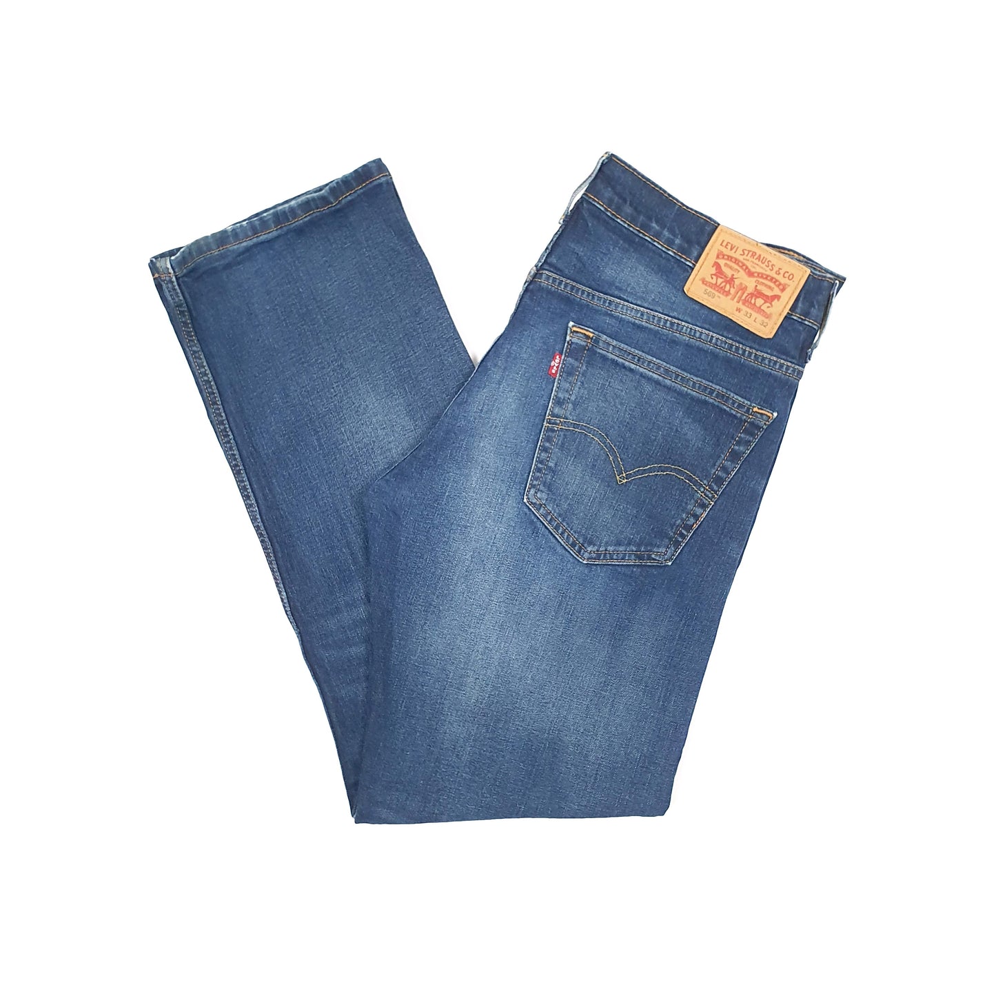 Levis 569 Loose Fit Jeans W35 L32 Blue