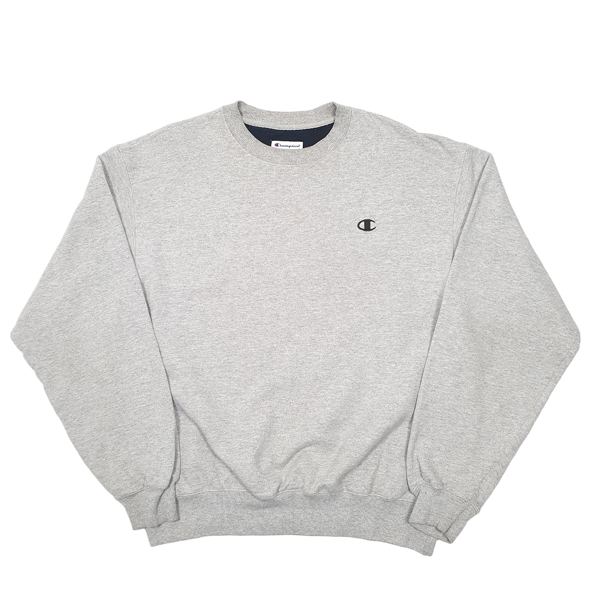 Mens Grey Champion  Crewneck Jumper