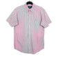 Ralph Lauren Short Sleeve Custom Fit Pinstripe Shirt Blue