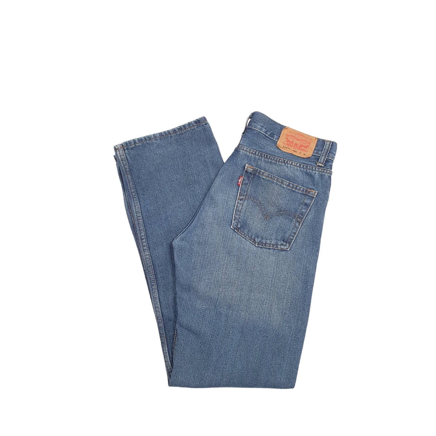 Levis 514 Straight Fit Slim Jeans UK12 Blue