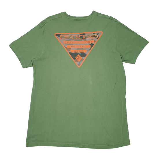 Mens Green Columbia Sportswear Performance Hunting Gear PHG Short Sleeve T Shirt