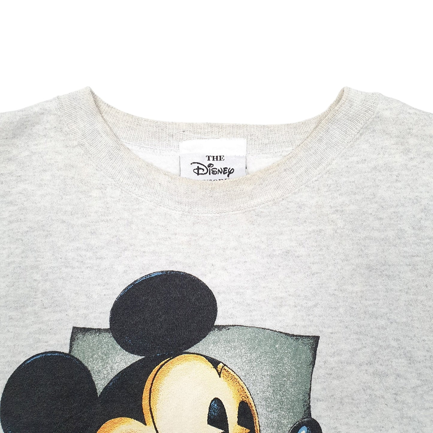 Mens Grey Disney Mickey Mouse Crewneck Jumper