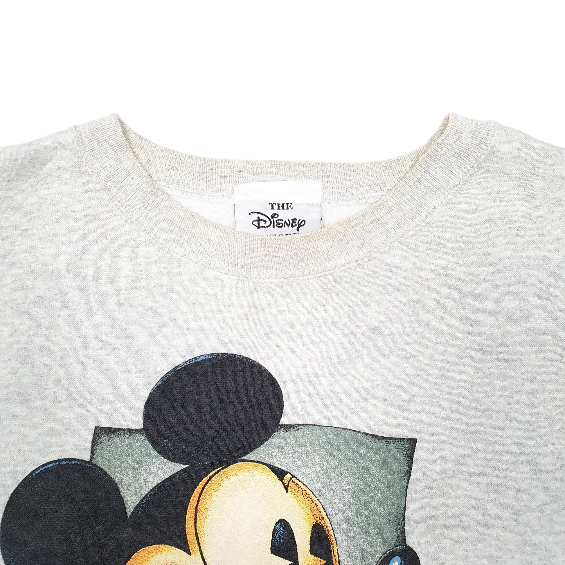 Mens Grey Disney Mickey Mouse Crewneck Jumper