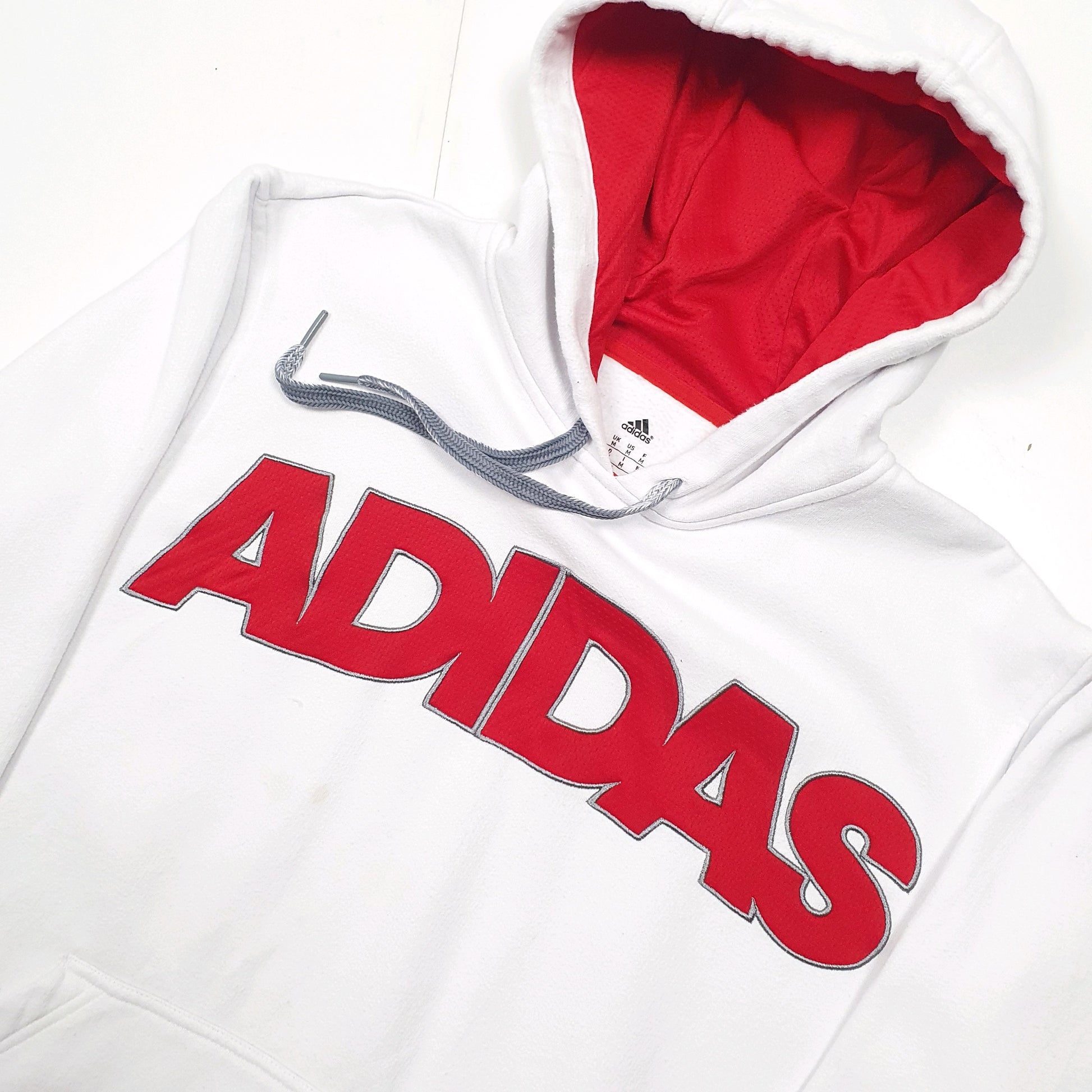 Adidas Spellout Hoodie M White