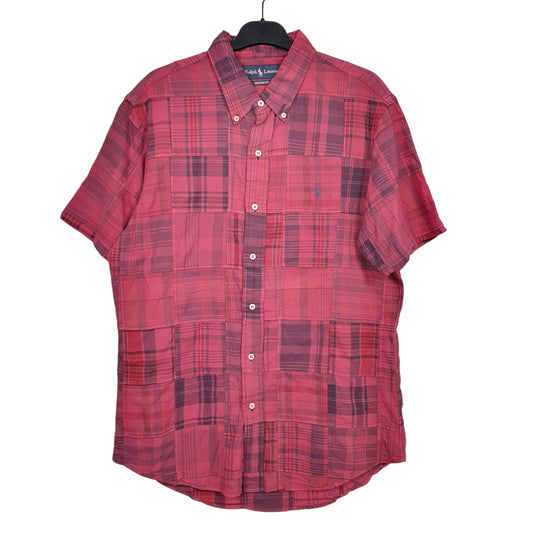 Ralph Lauren Short Sleeve Custom Fit Check Shirt Red