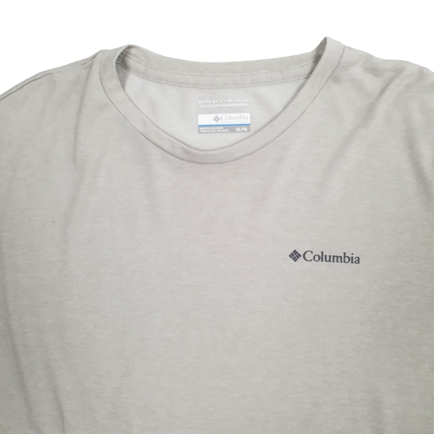 Mens Grey Columbia Sportswear  Short Sleeve T Shirt