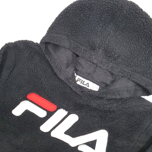 Fila Spellout Hoodie Fleece 14 Black