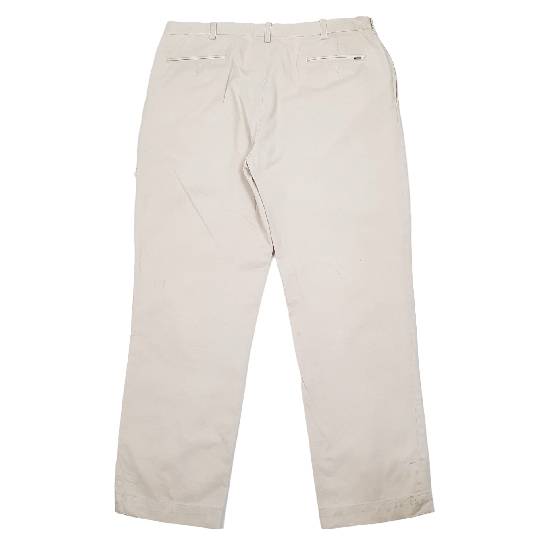 Mens Polo Ralph Lauren Cream Chino Trousers W38 L32 Cream