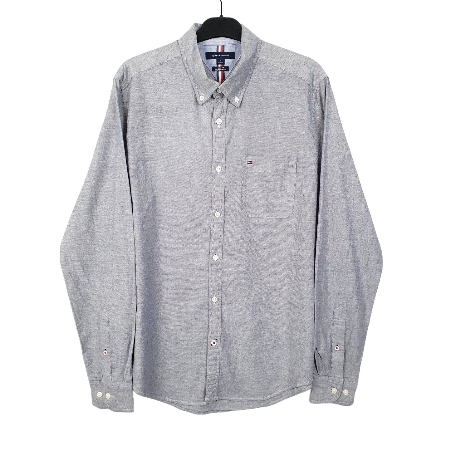 Tommy Hilfiger Long Sleeve Slim Fit Shirt Grey