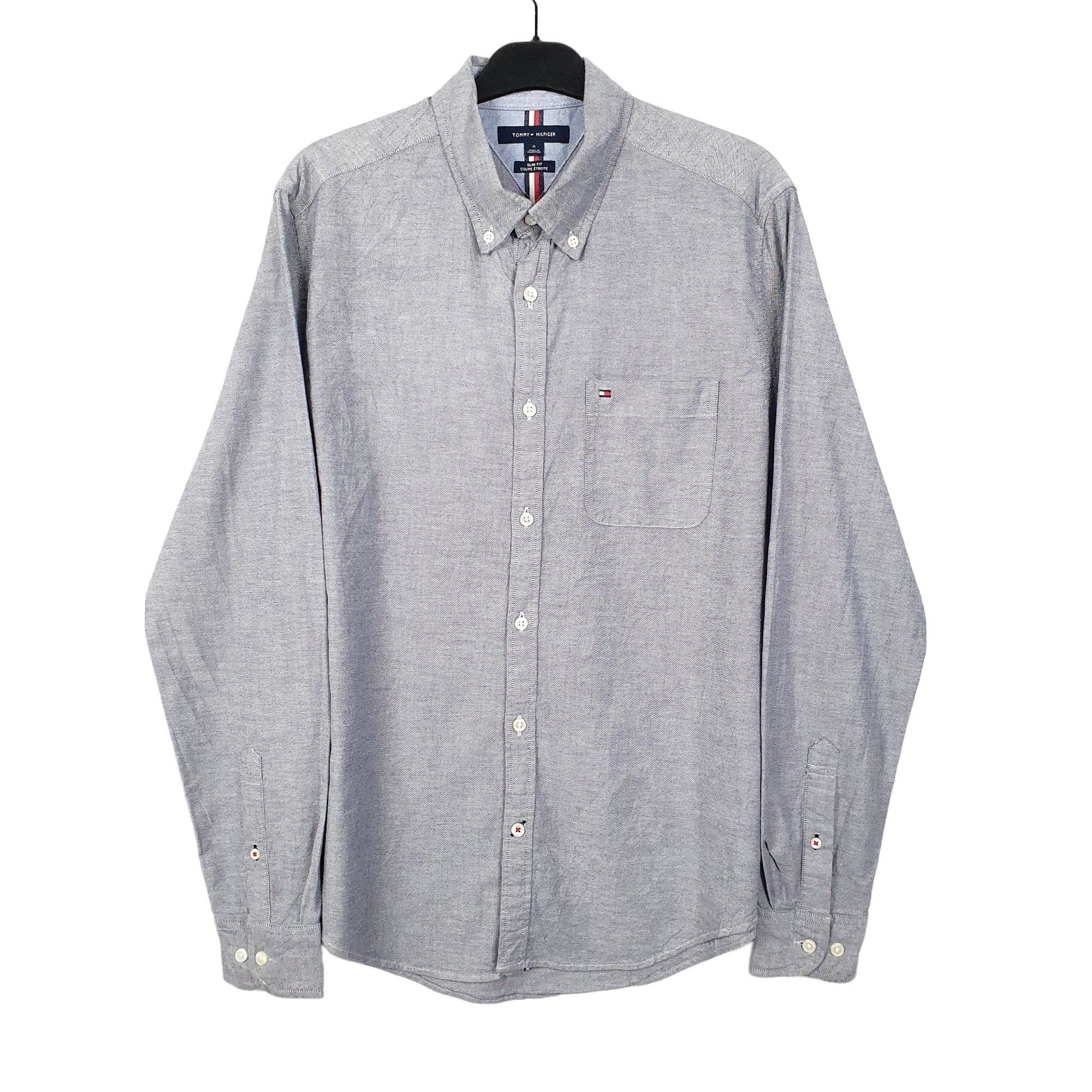 Tommy Hilfiger Long Sleeve Slim Fit Shirt Grey