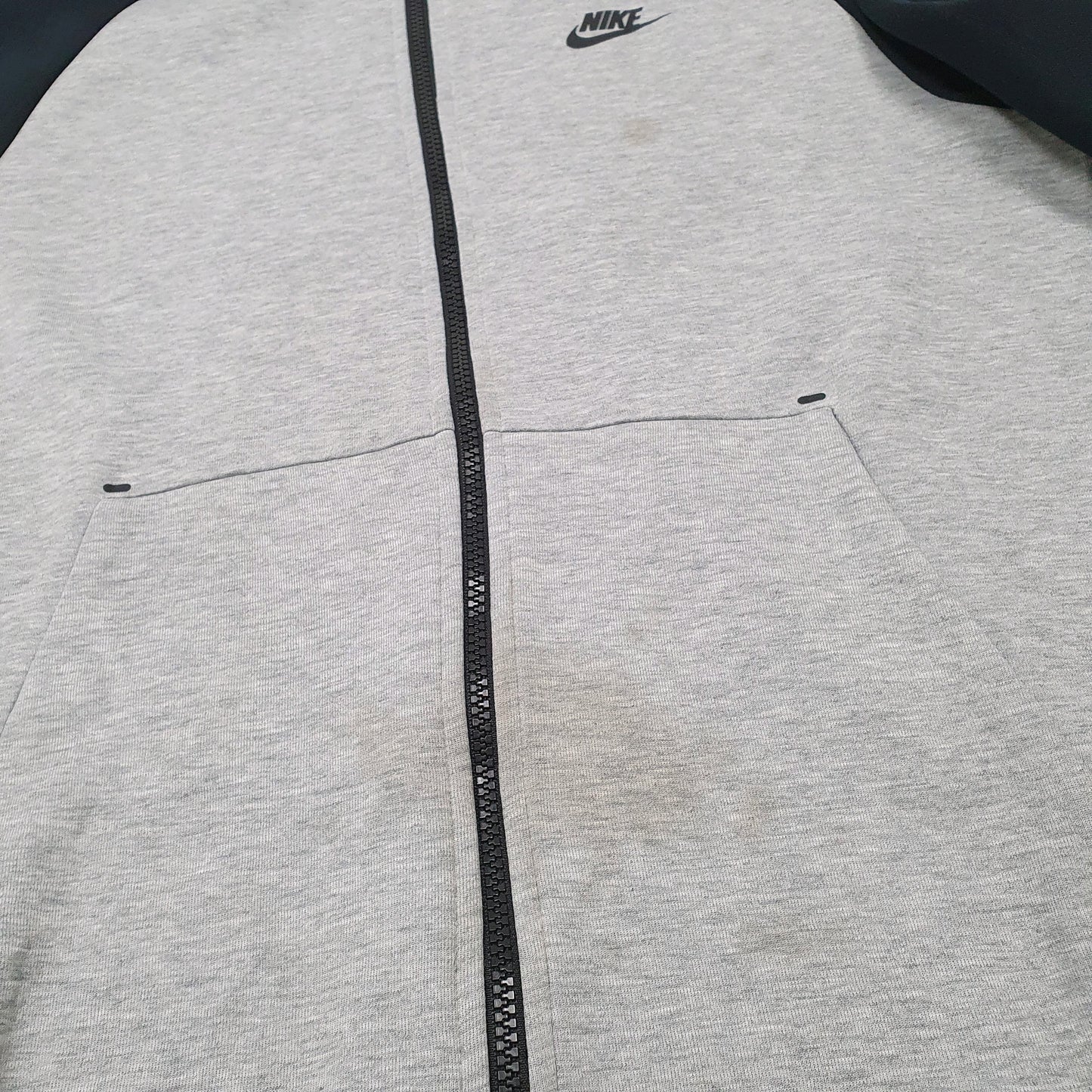 Mens Grey Nike Hoodie Full Zip Jumper