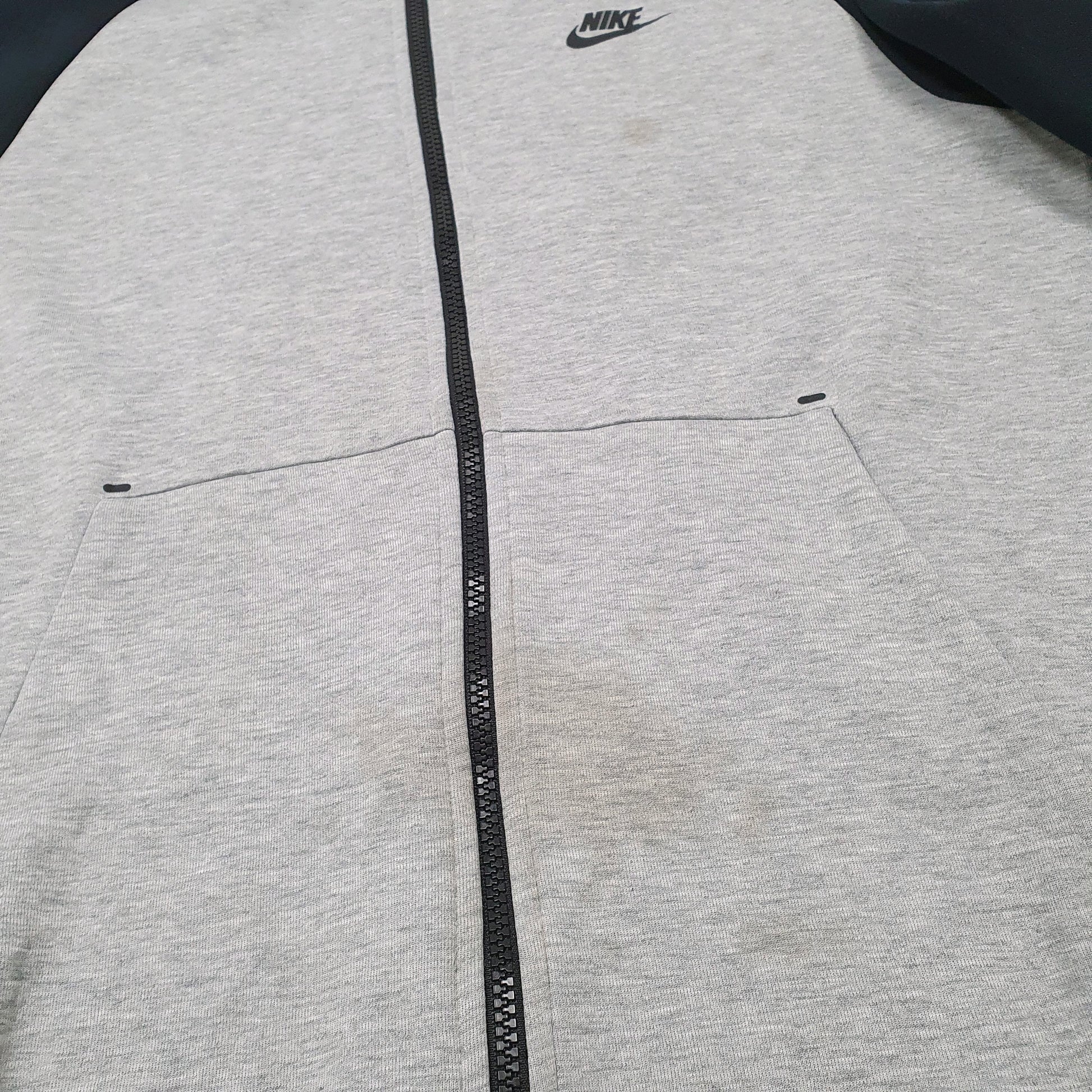 Mens Grey Nike Hoodie Full Zip Jumper