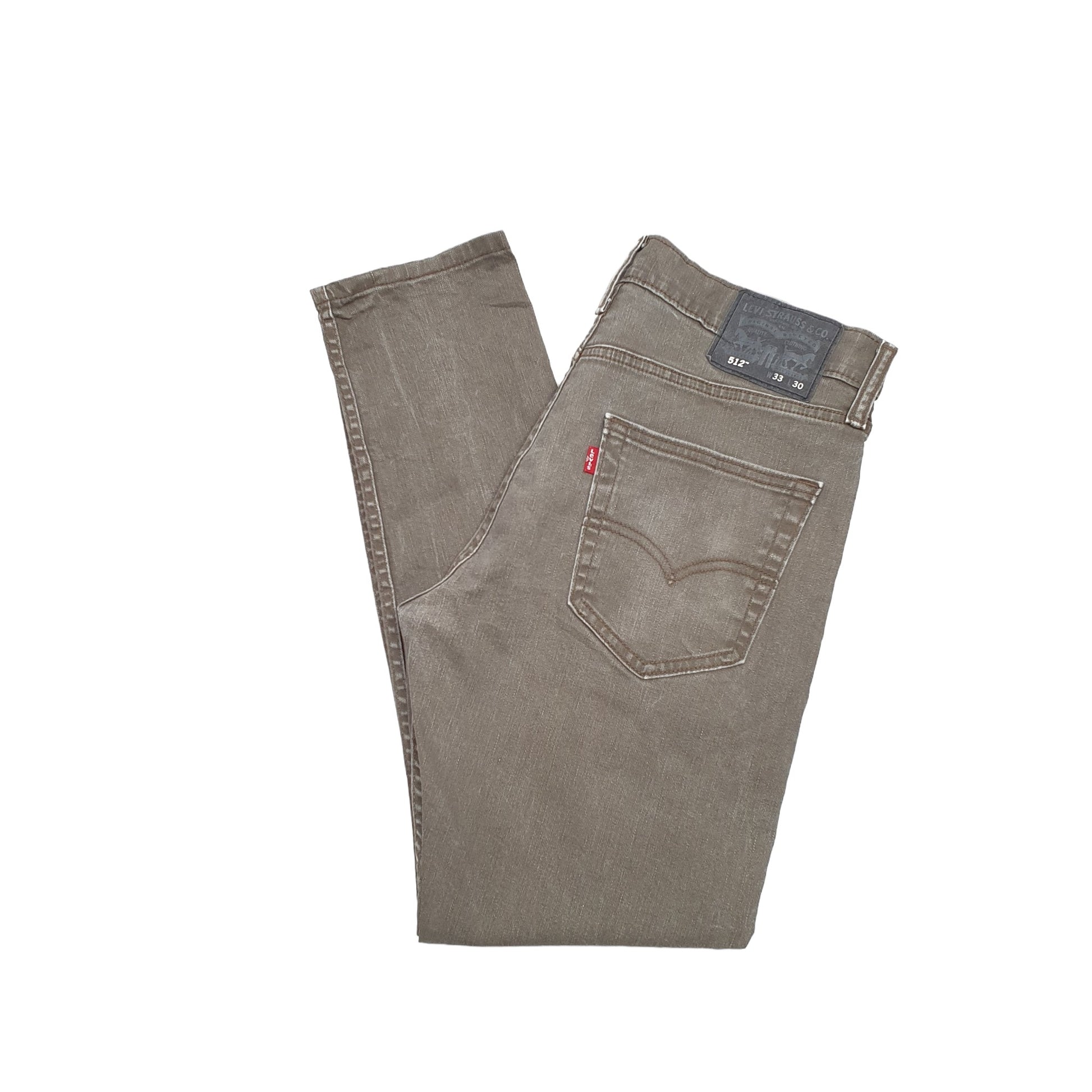 Mens Levis 512 Slim Fit Khaki Jeans W33 L28 – Bundl Clothing