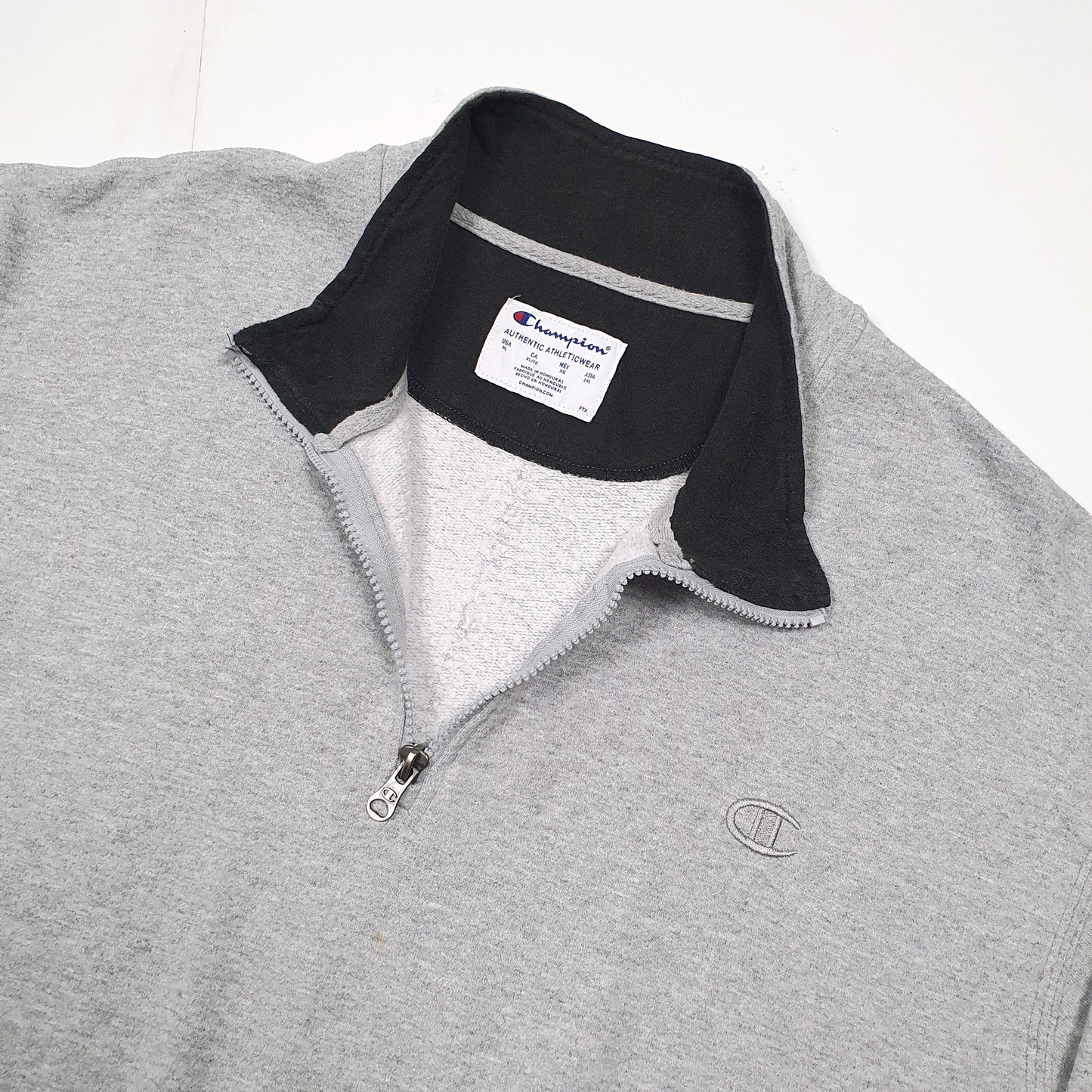 Champion Quarter Zip XXL Grey