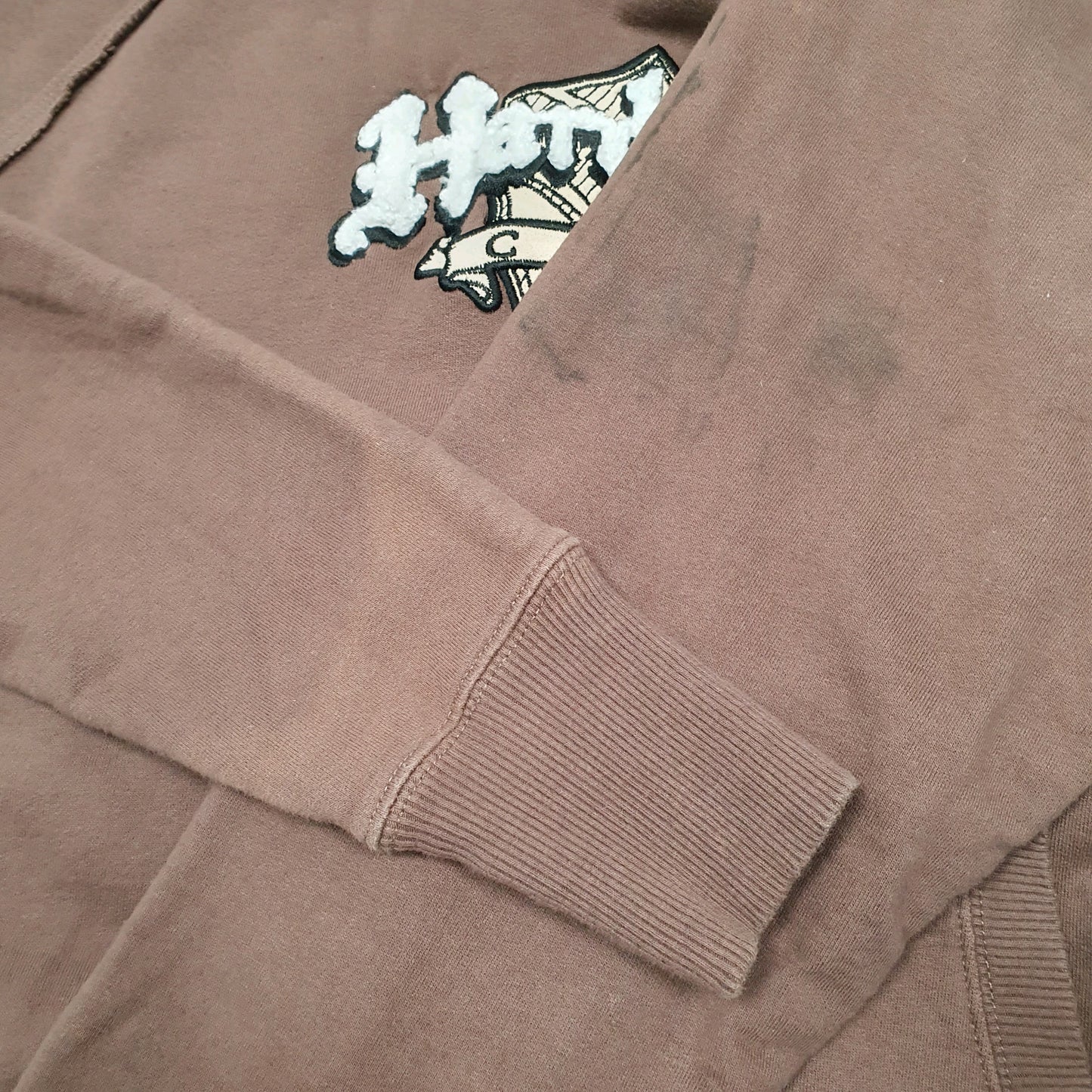 Womens Brown Hard Rock Cafe Denver Hoodie Jumper