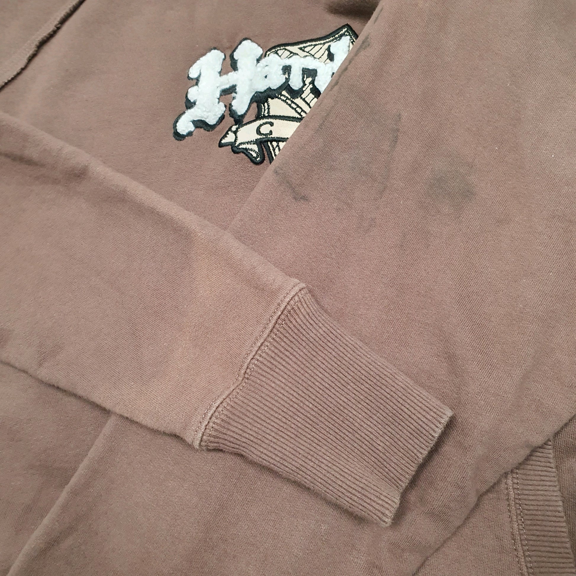 Womens Brown Hard Rock Cafe Denver Hoodie Jumper