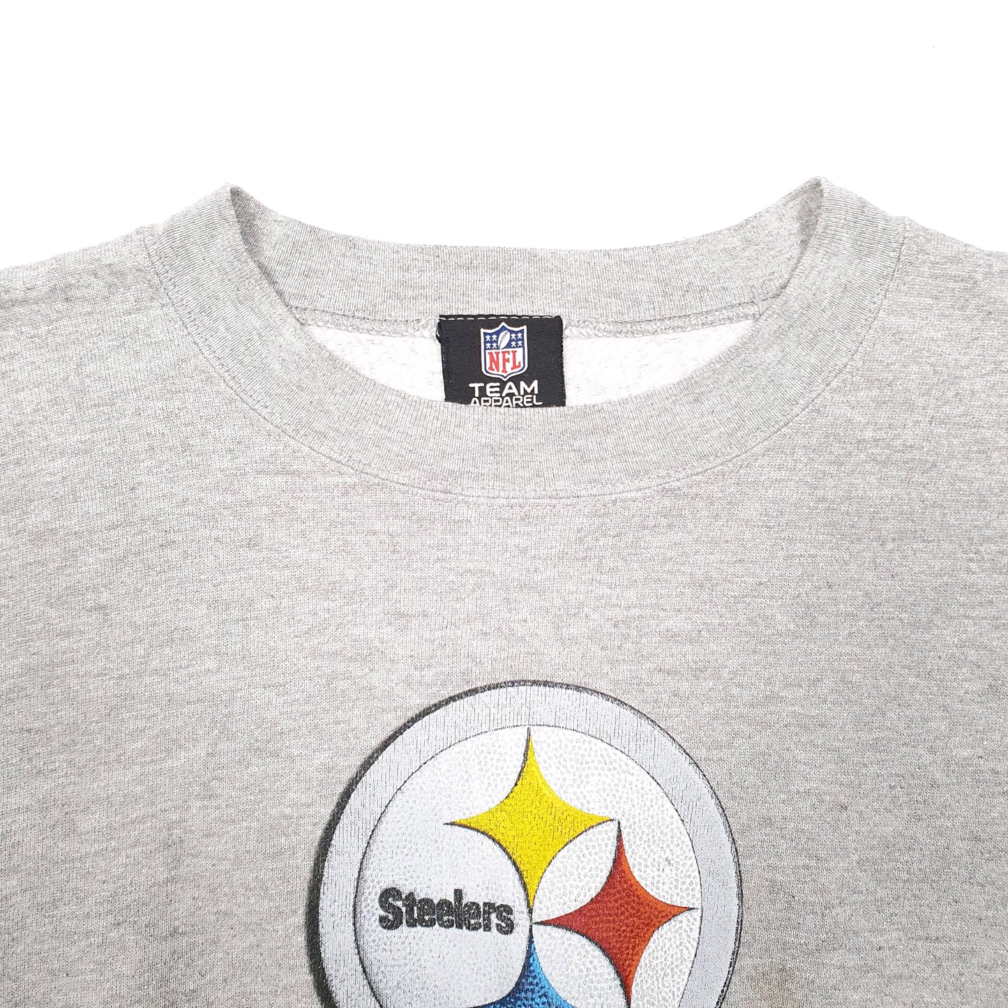 Mens Grey NFL Pittsburgh Steelers American Football Crewneck Jumper
