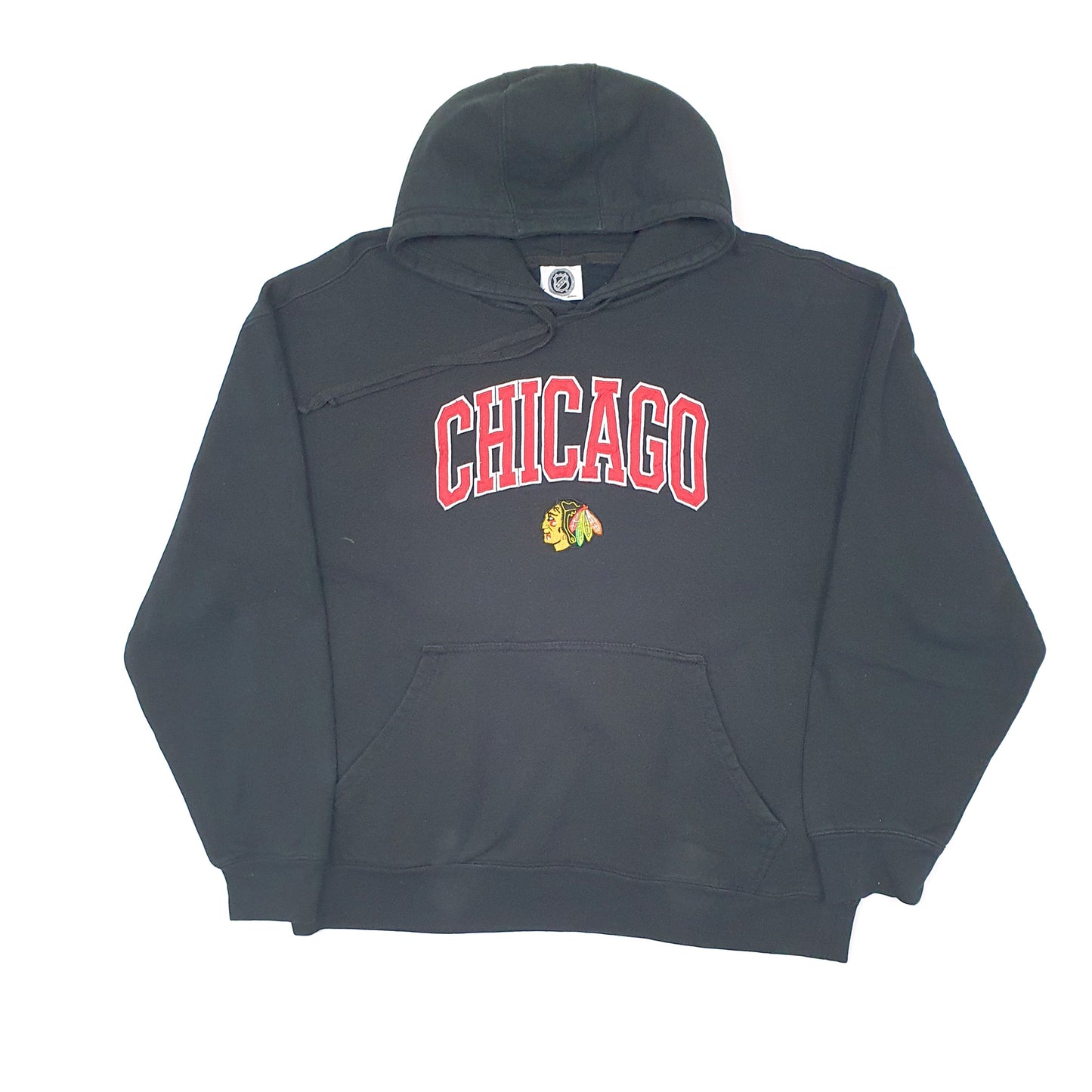 Womens Black NHL Chicago Blackhawks Hockey USA Hoodie Jumper