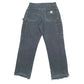 Mens Black Carhartt Double Knee Carpenter Trousers