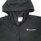 Mens Black Champion Pullover Quarter Zip Hoodie Windbreaker Coat