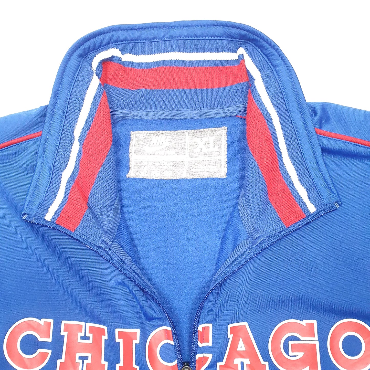 Mens Blue Nike Chicago Cubs Baseball MLB Active Full Zip Jumper