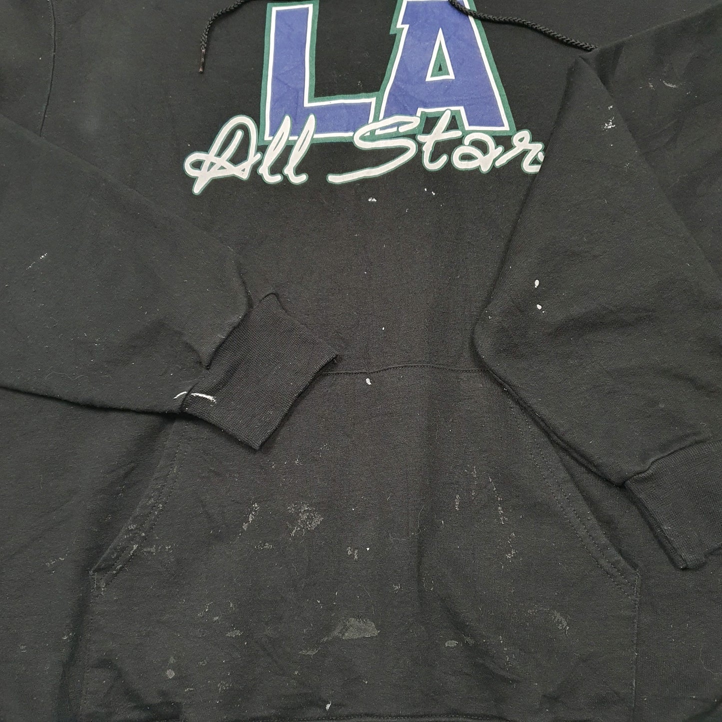 Mens Black Champion LA All Stars Sports School Pennsylvania Hoodie Jumper