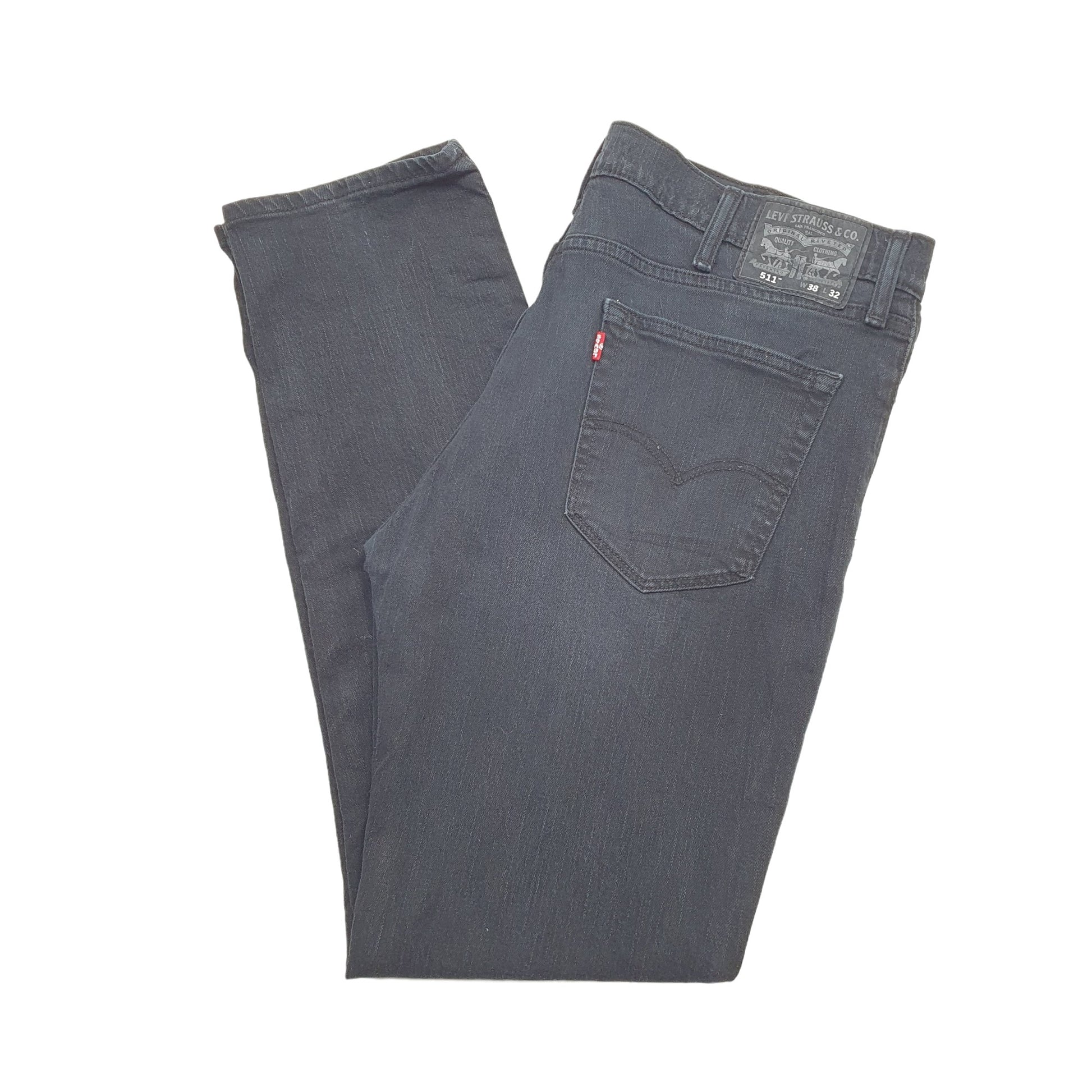 Levis 511 Slim Fit Jeans W38 L32 Black